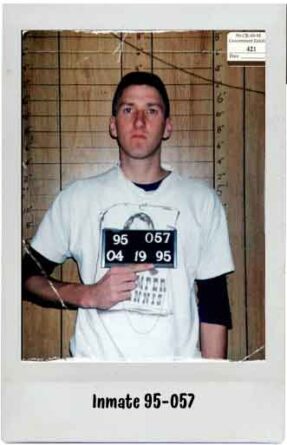 Inmate-95-057 Booking photo of Timothy McVeigh